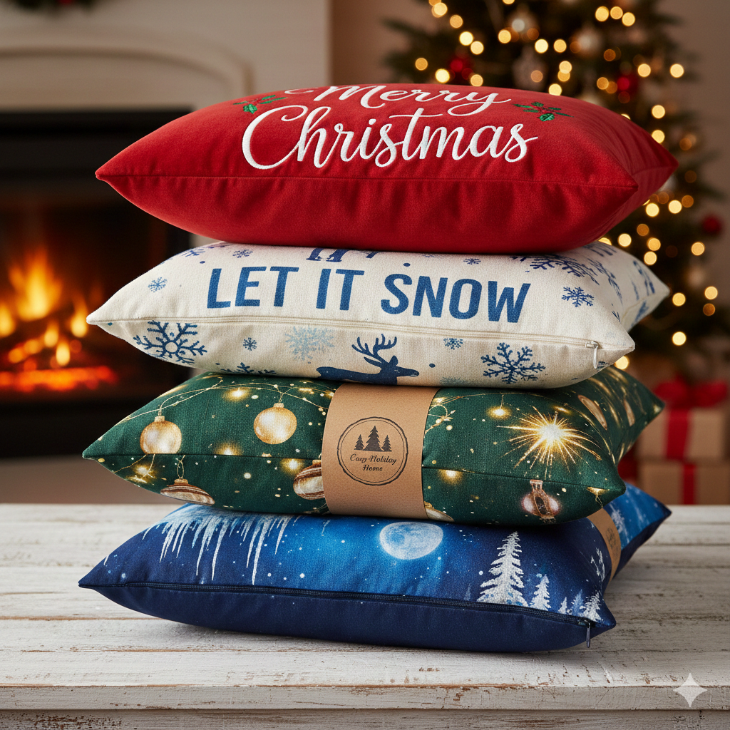 Christmas Themed Pillow Covers
